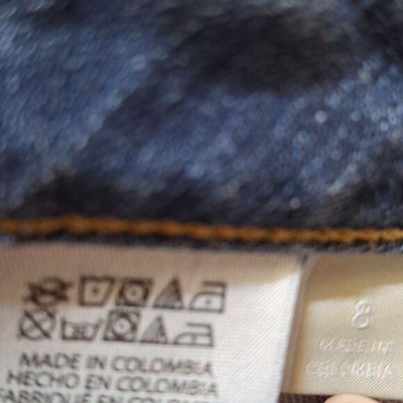 Michael Kors Womens Crop Jeans Wide Leg Comfort Relaxed  Size 8 - Picture 13 of 16